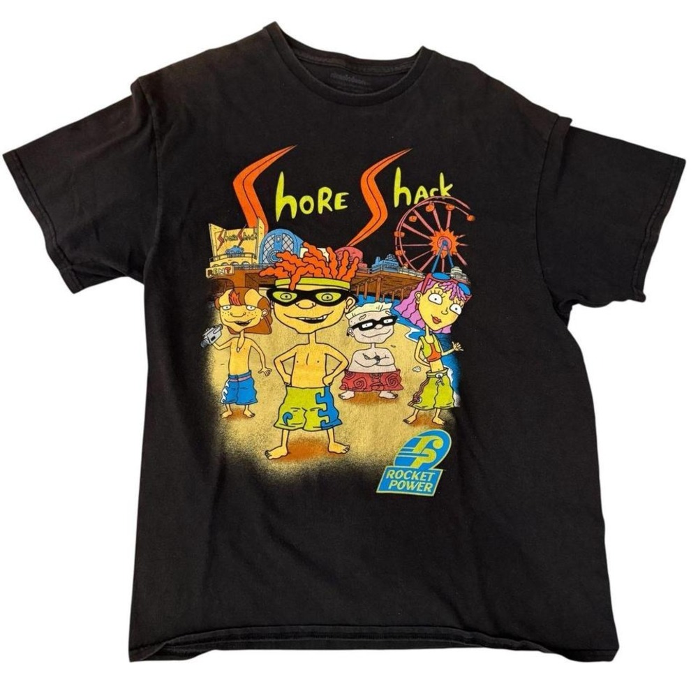 Nickelodeon Rocket Power Shore Shack Graphic T-Shirt Mens Large 2014 Viacom